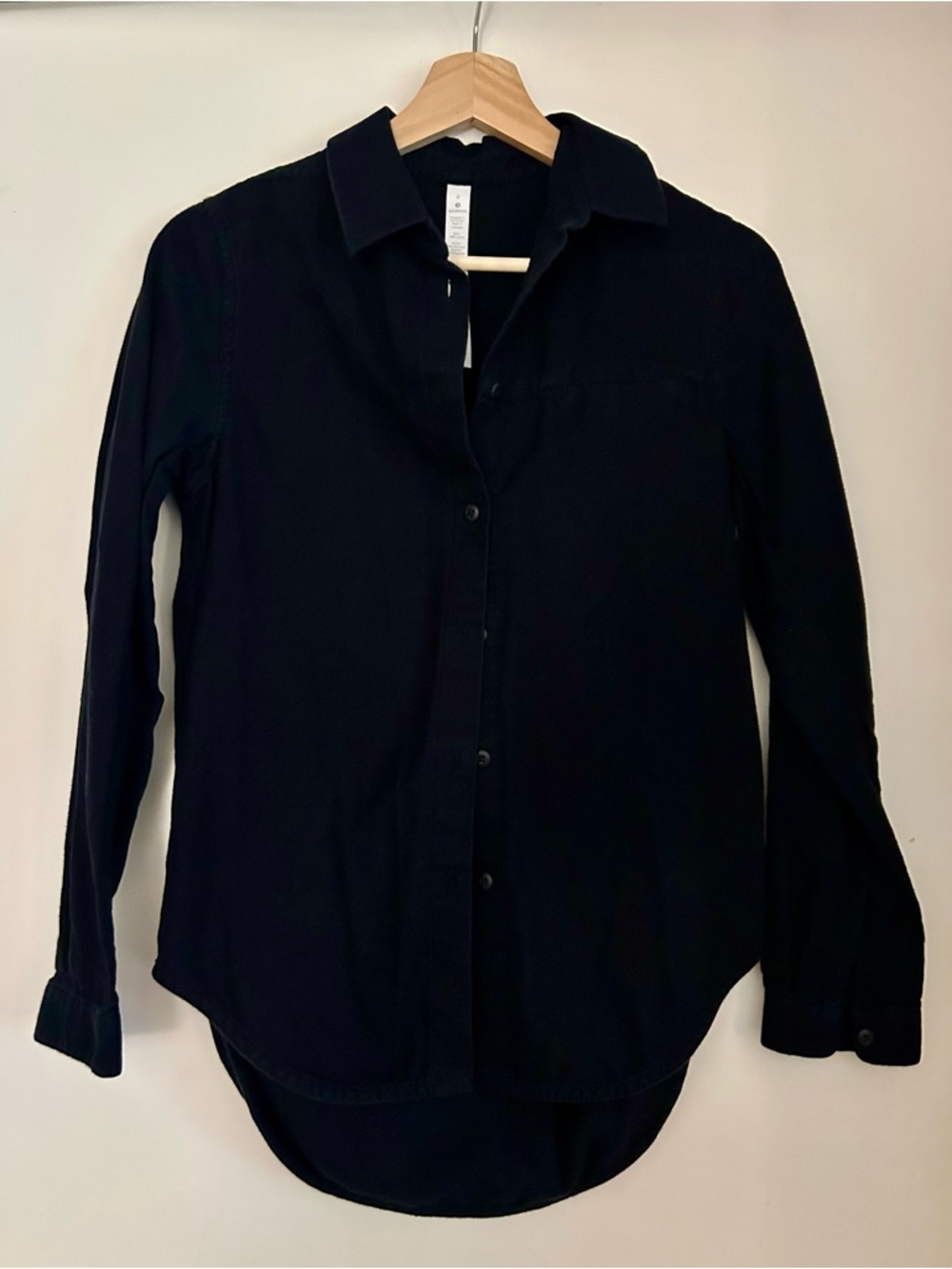 Lululemon Long-Sleeve Black Button-down Shirt